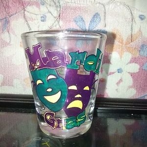 Mardi Gras Shot Glass